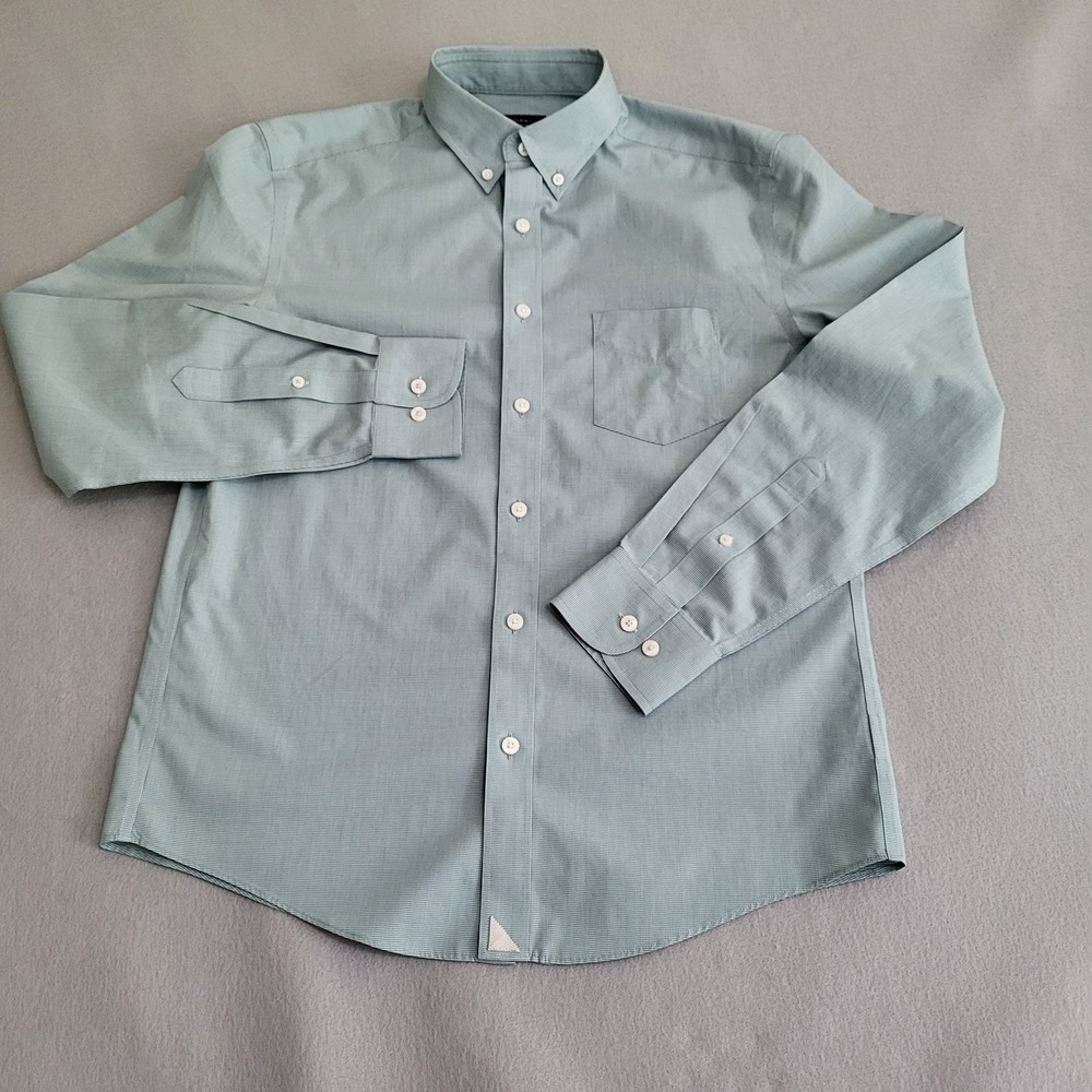UNTUCKit Cadetto Wrinkle Free Long Sleeve Button Down Checked Shirt Men's M